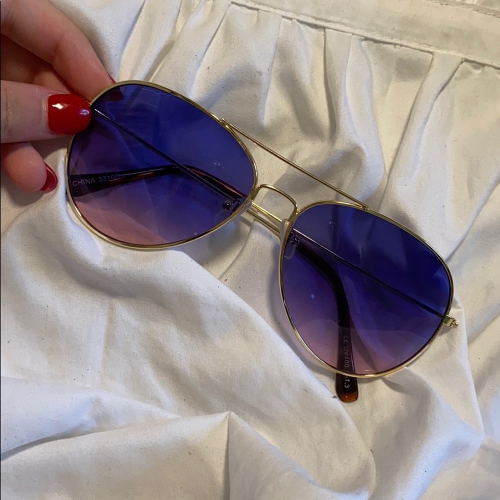 Purple sunglasses